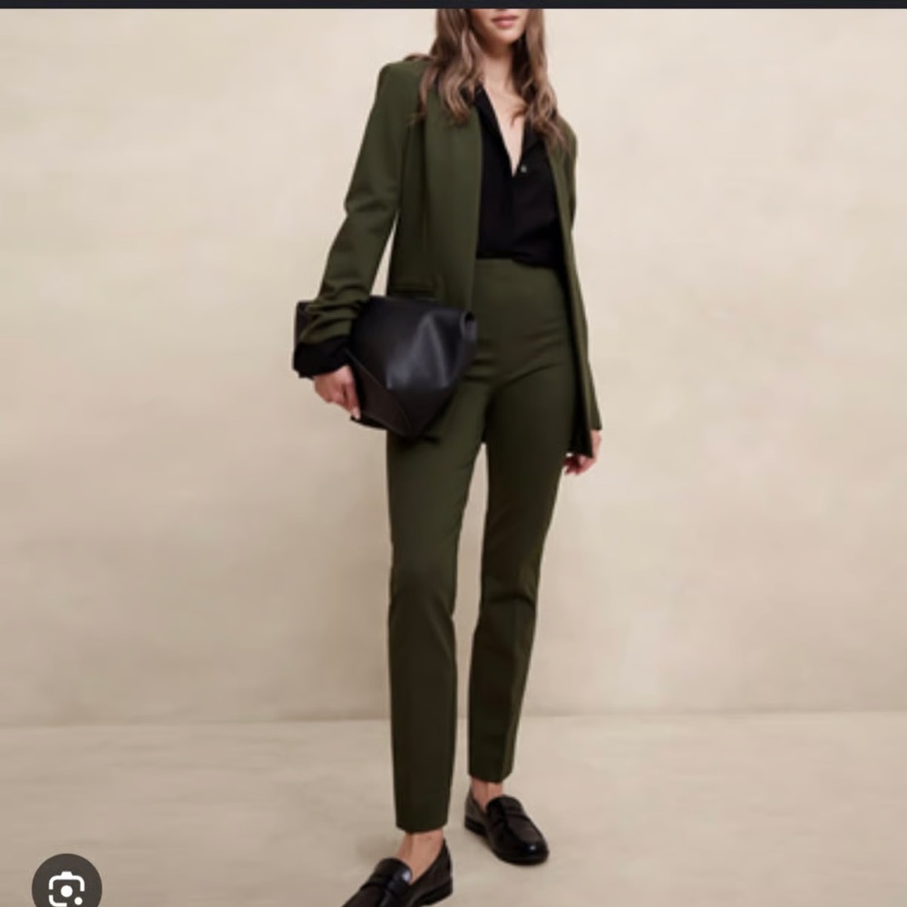 Banana Republic Factory Olive Green Slim Dress Pants